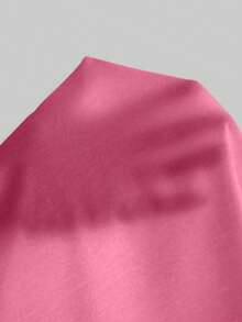 Resyla Women's Spring/Summer Solid Color Casual Thin Cardigan - Hot Pink - View 3