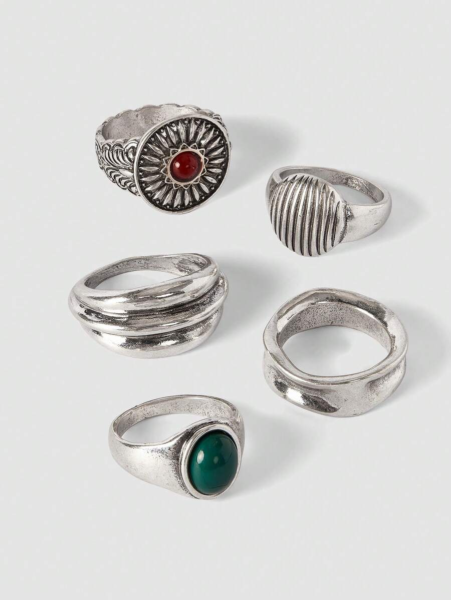 MortiRose Ring Set - Multicolor - View 1