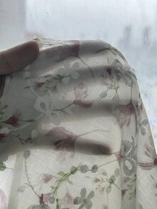 SHEIN Atasan Rajut Kasual Modis Motif Bahu Asimetris untuk Anak Perempuan Remaja, Cocok untuk Keluarga, - Putih - View 6