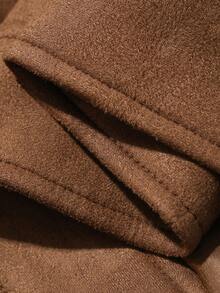 DAZY Men's Solid Brown Suede Jacket And Coat, Autumn/Spring - Brown - View 6