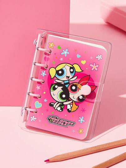 THE POWERPUFF GIRLS X SHEIN دفتر ملاحظات من البولي يوريثان