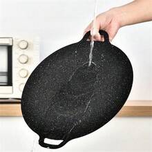 Outdoor Korean-Style BBQ Plate, Butane Stove Grill Pan, Non-Stick Round Griddle, Korean BBQ Pot, Multi-Function Pan For Indoor Frying, Grilling, Baking, Suitable For Home Kitchen And Camping - Korean-style Baking Pan - View 5