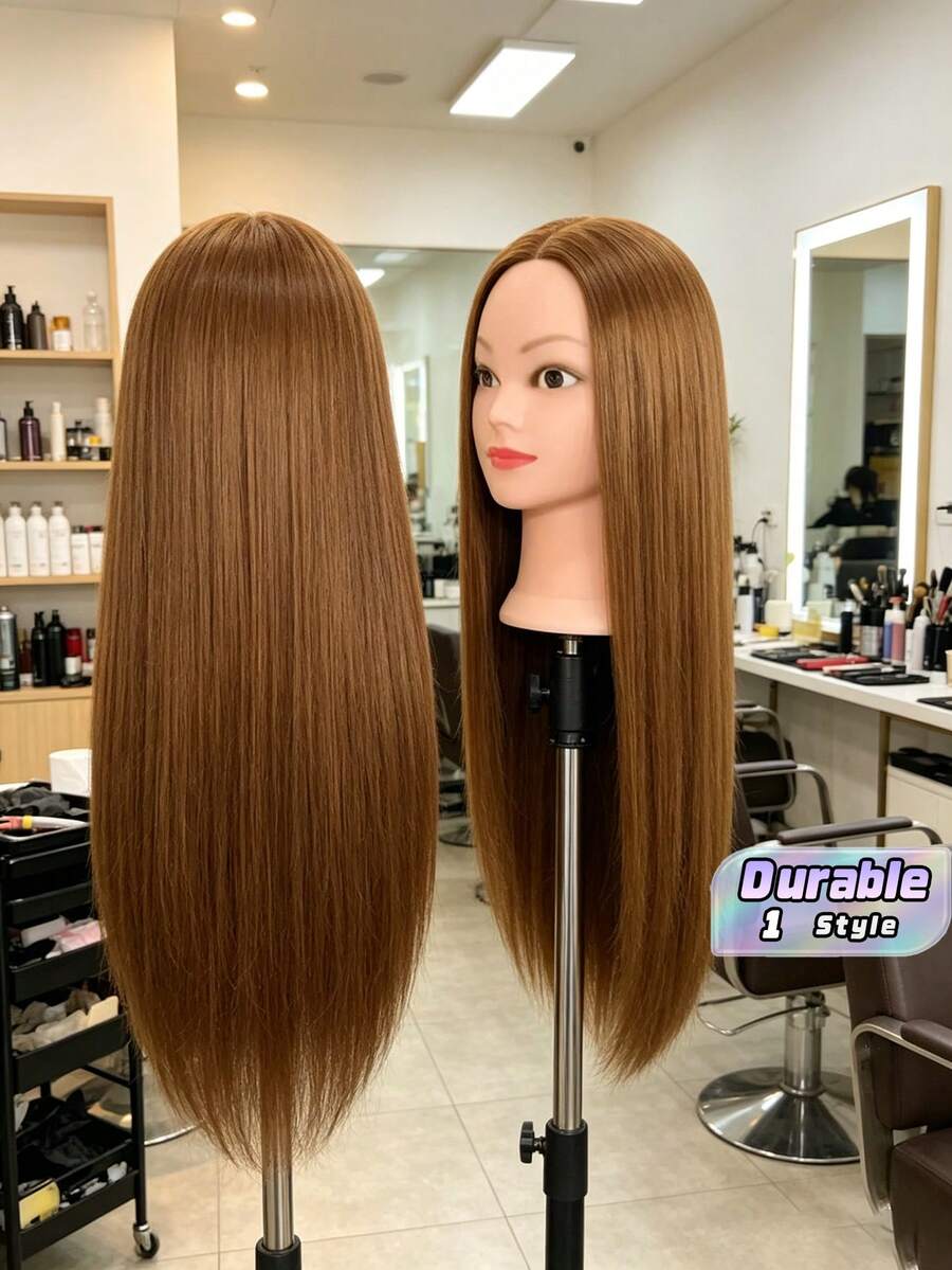 1 pieza Cabeza de maniquí para entrenamiento de estilistas, utilizada por estilistas en formación para practicar peinados - Dorado - Ver 1