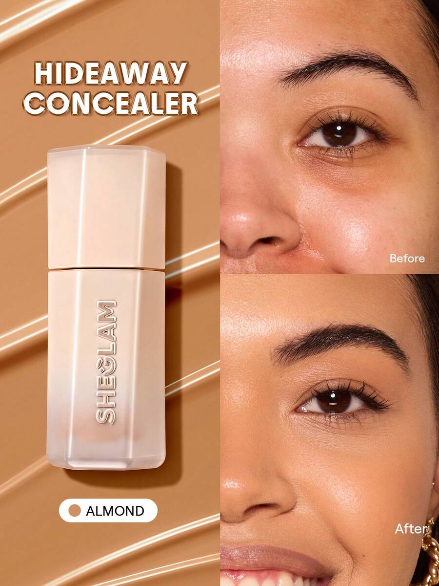 SHEGLAM Hideaway 全遮瑕膏-Almond 修色提亮遮瑕與修容 品牌 美容 化妝 化妝品 適合女性與女孩 完美搭配夏季春季 Y2K 時尚 流行 生日 母親節禮物 假期 派對準備就緒 最佳顏色 - Almond - 查看 1