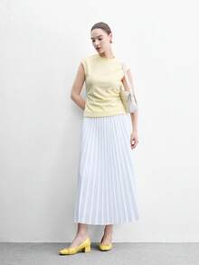 CUCCOO BIZCHIC 女款時尚高跟鞋，前扣粗跟 PU 全球四季適用，節日度假辦公室戶外日常百搭 - 黃色 - 查看 6