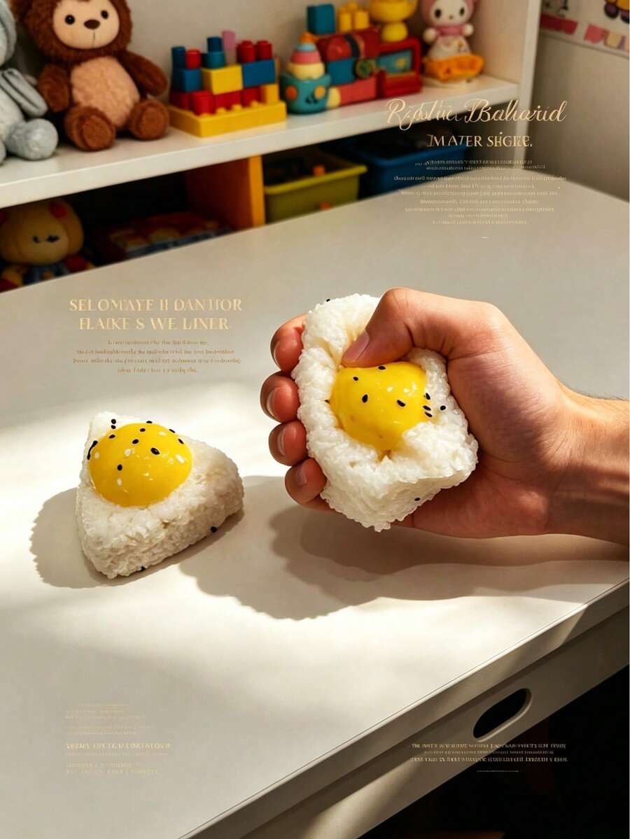 POKOJA LAND Niannile最畅销的饭团、蛋糕和面包食物玩具,是逼真且具有减压功能的高端玩具。 - 彩色 - 查看 1