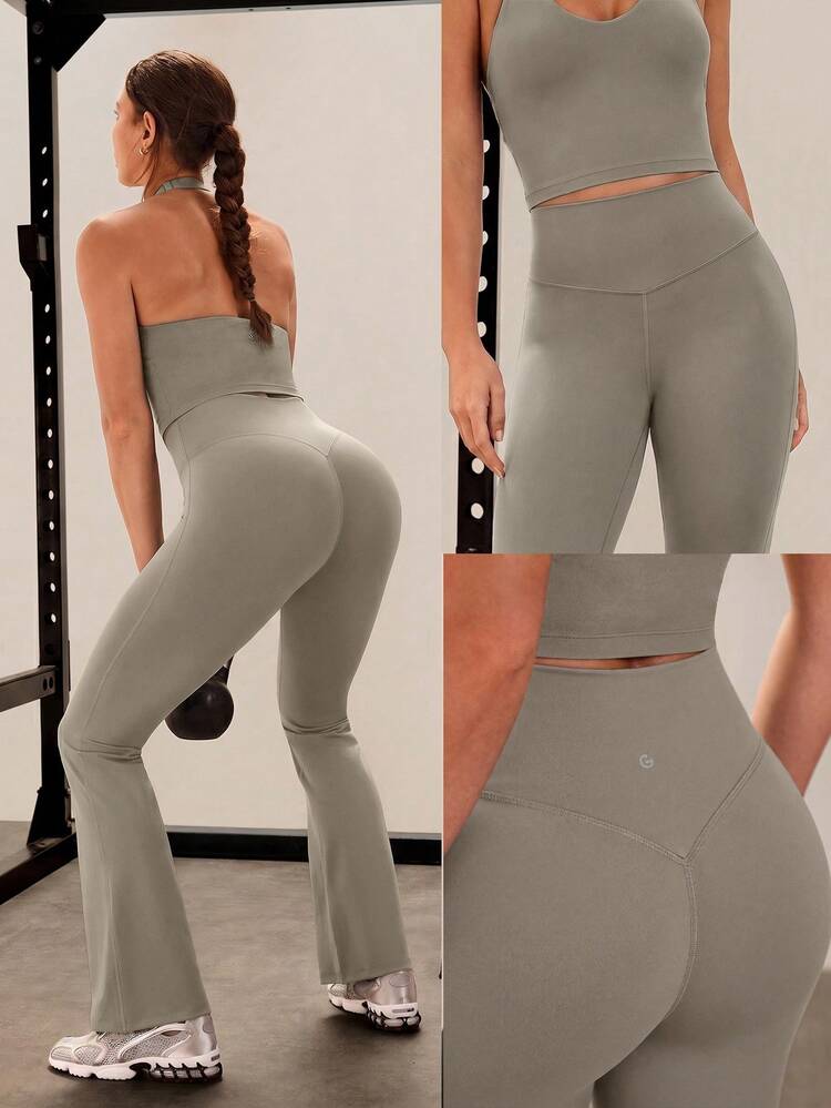 31" PeakBum Powersculpt™-Air Play The Flare Sweat-Wicking Cool Feel Butt-Lifting Leggings High Impact Workout Running Training  Spring Summer