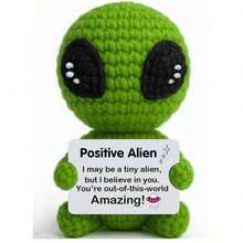 POKOJA LAND 1 Hand-Crocheted Desktop Decorative Ornament Fun And Adorable Animal/Plant Sci-Fi Designs Birthday Gift Card Mother's Day/Father's Day Gift For Dad Present For Colleagues, Family, Mom, Women, Men, Her, Him, Sisters, Best Friends Hand-Knitted Positive Emotions Knitting & Crocheting Gratitude, Inspiration, Encouragement Creative Graduation & Holiday Gifts Party Favors, Small Gifts, Souvenirs - Multicolor - View 12