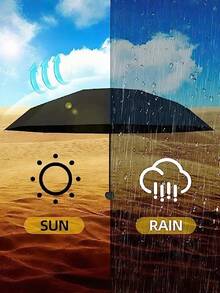 Ô che nắng Capsule Sun Umbrella dành cho nữ chống nắng UV bảo vệ khỏi ánh nắng mặt trời và mưa Ô che nắng và mưa hai trong một Mini gấp năm lần Siêu nhẹ và nhỏ gọn di động cho trường học, văn phòng, gia đình, du lịch, đồ dùng cho ngày lễ tình nhân, đám cưới Valentine, sinh nhật - màu đen - Xem 5