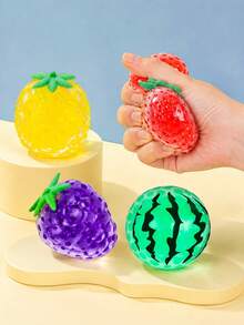 MINKOJA 1/5/12PCS Fruit Stress Ball Squish Fidget Toys Stress Balls For Adults Mini Squeeze Balls Party Favors Stress Relief Toys Easter Basket Stuffers Stress Toys - Multicolor - View 2