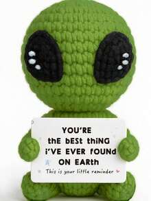 POKOJA LAND 1 Hand-Crocheted Desktop Decorative Ornament Fun And Adorable Animal/Plant Sci-Fi Designs Birthday Gift Card Mother's Day/Father's Day Gift For Dad Present For Colleagues, Family, Mom, Women, Men, Her, Him, Sisters, Best Friends Hand-Knitted Positive Emotions Knitting & Crocheting Gratitude, Inspiration, Encouragement Creative Graduation & Holiday Gifts Party Favors, Small Gifts, Souvenirs - Multicolor - View 15