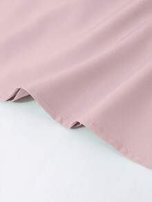 Teen Girl Solid Color Pleated Design Fashion Camisole Dress - Pink - View 4