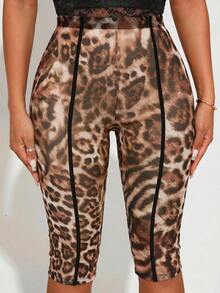 Radiana Quần legging 3/4 nữ size lớn xuân hè, họa tiết da báo xuyên thấu thanh lịch quyến rũ, nhiều màu, phù hợp mặc hàng ngày, phong cách phương Tây, đi du thuyền, lễ hội âm nhạc, concert, tiệc carnival, nghỉ mát bãi biển, hẹn hò, sinh nhật, tiệc độc thân, Gyaru, Ibiza, Nashville, Rave, kín đáo, sang chảnh, đi club, dễ thương, casual, mua sắm, streetwear, đi chơi, coquette, dễ phối đồ, tôn dáng, làm thon gọn cơ thể - Nhiều màu - Xem 10