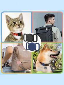 Silicone Airtag Locator Protective Case Compatible With Apple GPS Tracker Anti Lost Protector Shell For Airtag 2nd Gen Pet Cat Dog Collar Backpack Keychain Luggage Wallet Bag Accessory Home Travel Gift - Multicolor - View 2