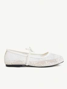 CUCCOO HITCHD Women's Casual Flat Shoes With Bow Decor, For Daily Wear - White - View 3
