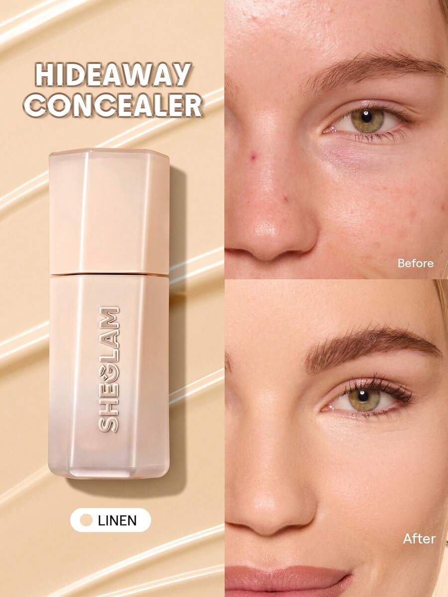 SHEGLAM Hideaway Full-Coverage Concealer-Linen Color Corrector Brightener And Highlighter - Linen - View 1