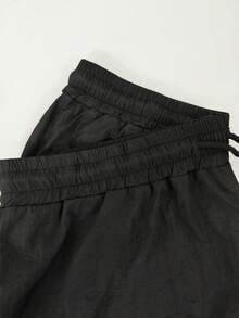 GymBeat Men's Skull Print Drawstring Waist Loose Fit Sports Long Pants, Gym - Black - View 5