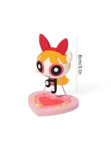 THE POWERPUFF GIRLS X SHEIN 1 個 Magic Q 風格公仔，桌面裝飾，禮物 - 彩色 - 查看 3