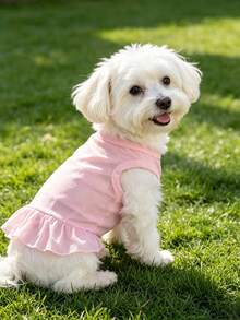 1/2Pcs Pet Dogs, Cats, Princess Dresses For Spring, Summer And Autumn, Teddy, Bichon Frise, Pomeranian And Other Small Dogs Are Suitable For Wearing Casual Gowns. Pet Dog And Cat Clothes. - Multicolor - View 2