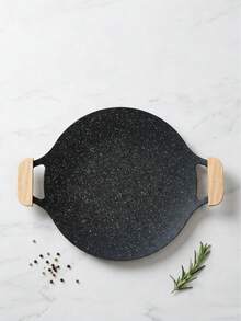 Outdoor Korean-Style BBQ Plate, Butane Stove Grill Pan, Non-Stick Round Griddle, Korean BBQ Pot, Multi-Function Pan For Indoor Frying, Grilling, Baking, Suitable For Home Kitchen And Camping - Korean-style Baking Pan - View 7