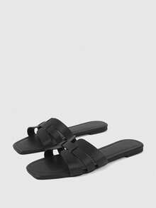 Sleekvia 2026 New Square Toe Fashion Multifunctional Women's Summer Sandals - Black 2 - View 5