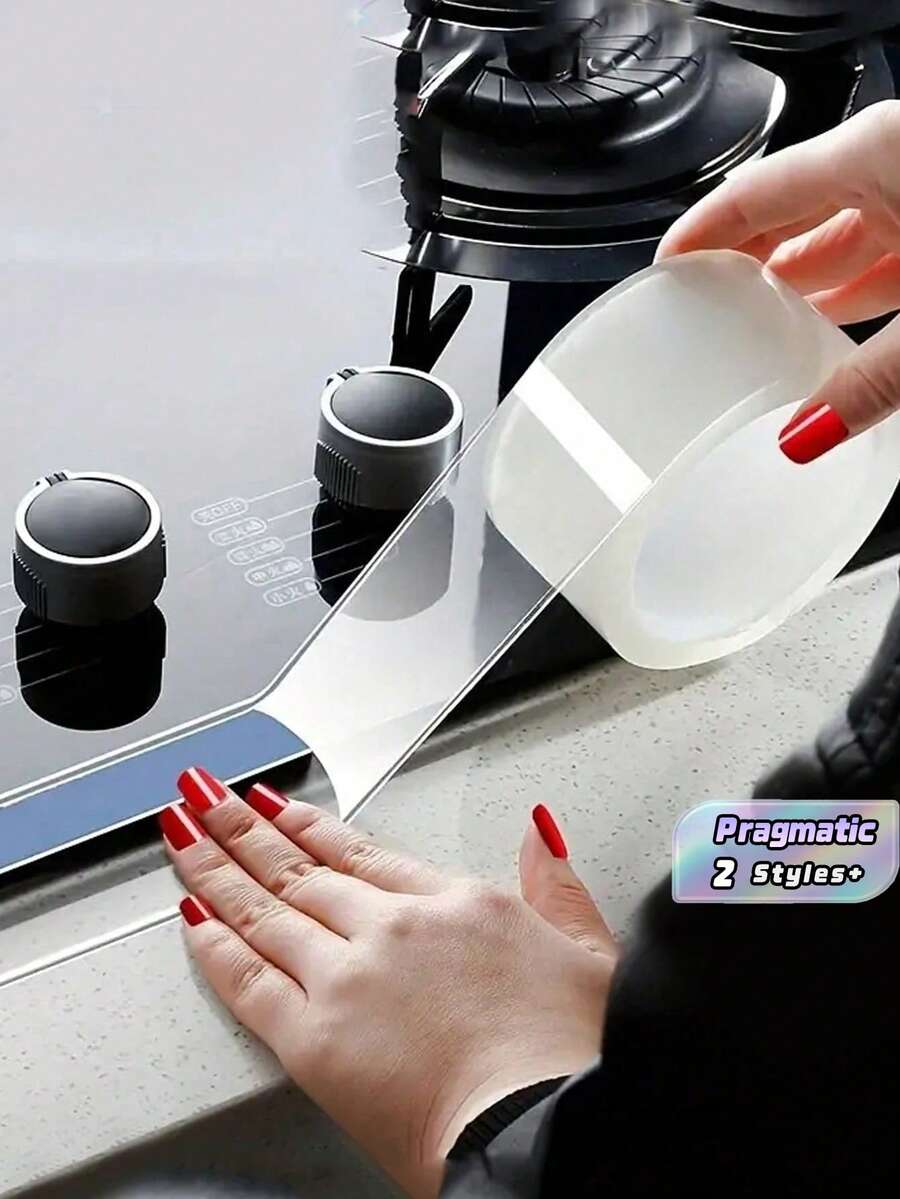 1 Roll 5m Transparent Multi-Function Acrylic Adhesive Tape For Kitchen, Waterproof, Flame Resistant And Mildew Proof - View 1