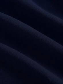 少女優雅無袖寬肩帶收腰百褶大裙擺長洋裝 新年洋裝 派對洋裝 正式洋裝 女孩正式洋裝 - 藏蓝色 - 查看 7