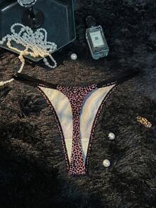Bare Chapter Sexy Leopard Print Women's Thong - Multicolor - View 2