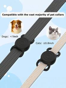 Silicone Airtag Locator Protective Case Compatible With Apple GPS Tracker Anti Lost Protector Shell For Airtag 2nd Gen Pet Cat Dog Collar Backpack Keychain Luggage Wallet Bag Accessory Home Travel Gift - Multicolor - View 3