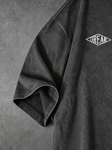 Gym Rark Men's Summer Numeric Print Round Neck Short Sleeve Sports T-Shirt, Football, Gym, Holiday - Dark Grey - View 4