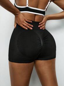 Voyena 2 Stück Damen Große Größen Einfarbige Plissee Sport Shorts - Verschiedenfarbig - Übersicht 11