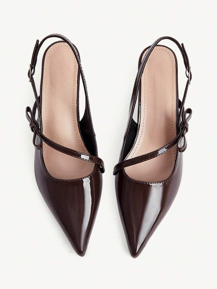 CUCCOO CHICEST Women Shoes Classic Simple Fashion High Heels Pointed Thin Heels Empty Shoes, Bow Decorative Cat And Women's Shoes, Workplace Light Party Elegant Temperament High Heels