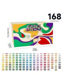 Acrylic Marker Pen, Soft Tip, Large Capacity, Colored Filling Pen, Student Painting Cartoon Character Colored Pen, Suitable For Non-Transparent Paper, Can Be Used For Decoration, Art Painting, Indoor And Outdoor Art And Craft, Canvas, Rock, Wood And Other Materials, Creative Gift Choice - multicolor - View 12