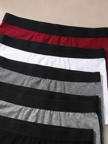 EverLounge 6条装男士撞色滚边舒适平角内裤，夏季 - 彩色 - 查看 2