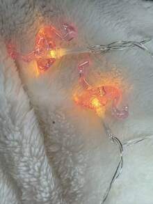 Pink Flamingo Lights, LED Flamingo String Lights Battery Operated Fairy Lights Outdoor Tropical Hawaiian Luau Party Wedding Birthday Decor,Christmas - Pink - View 3