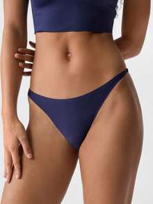 Loungeista 5pcs Women Plain Ice Silk Sexy G-String Panties - Multicolor - View 2