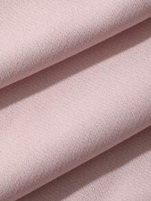 DAZY Spring Summer Pink Outdoor Casual Solid Color Drawstring Women's Sports Long Pants - Pink - View 6