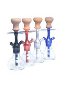 1 Piece Hookah Set With Silicone Hose, Bowl, Tongs, Mouthpiece And All Other Accessories - one-size - View 6