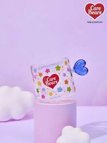 Care Bears 1個熊形玻璃馬克杯，可用於咖啡或牛奶 – 為居家書桌或辦公室帶來舒適氛圍，適合送給女友、男友、老師或情侶的可愛情人節或生日禮物(藍色/粉紅色) - 彩色 - 查看 4