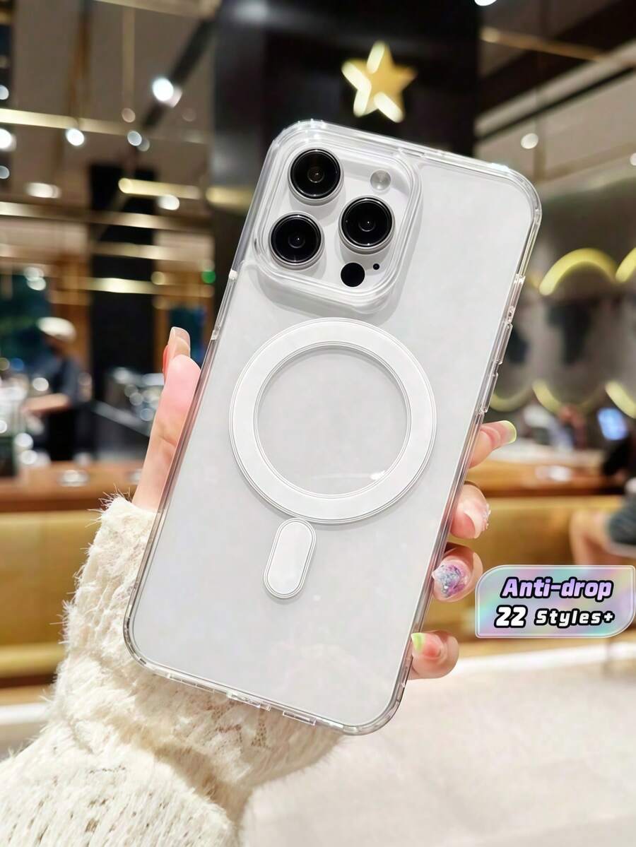 Magnetic Drop Protection Case For 16 Pro Max,15,14,13,12,11 – 1PC, Shockproof Magnetic Phone Cover - Multicolor - View 1
