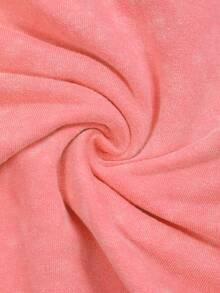 ROMWE MEN Men's Summer Casual Drawstring Waist Shorts - Pink - View 6