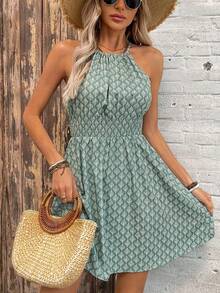 EMERY ROSE Vestido estampado de moda estilo vacaciones para mujer - Multicolor - Ver 6