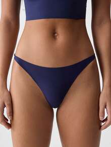 Loungeista 5pcs Women Plain Ice Silk Sexy G-String Panties - Multicolor - View 6