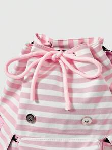 Mochila Casual Versátil, Impermeable y Portátil para Viajes al Aire Libre - Rosa Pálido - Ver 6