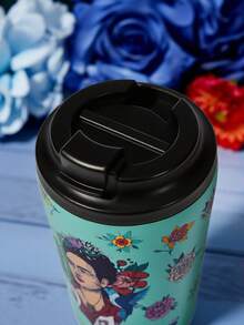 Frida Kahlo X SHEIN 360ml / 12oz 防漏不鏽鋼便攜隨行杯 - 藍色 - 查看 6