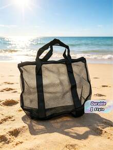 New Large-Capacity Beach Toy Storage Bag, Swimming Bag, Multifunctional Travel Tote Shoulder Beach Bag, Swimsuit Storage Bag - Multicolor - View 1