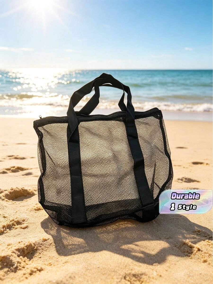 New Large-Capacity Beach Toy Storage Bag, Swimming Bag, Multifunctional Travel Tote Shoulder Beach Bag, Swimsuit Storage Bag - Multicolor - View 1