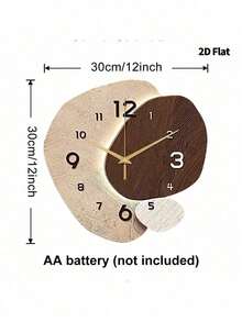 1 PIEZA Reloj de pared decorativo abstracto y creativo, movimiento de cuarzo súper silencioso, sin tic-tac, adecuado para decorar relojes en salas de estar, dormitorios, oficinas, restaurantes y cafeterías, regalo decorativo perfecto para amigos y familiares, decoración del hogar, decoración de la habitación - 1pc - Ver 18
