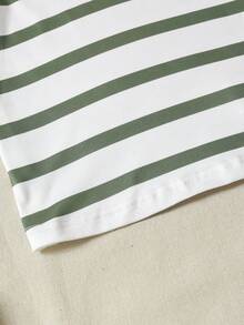 Young Boy T-Shirt And Shorts Set - Army Green - View 6