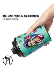 Frida Kahlo X SHEIN 360ml / 12oz 防漏不鏽鋼便攜隨行杯 - 藍色 - 查看 4